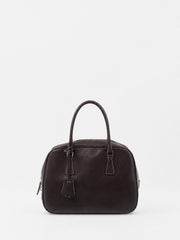 Prada Hand Bag Purple Leather
