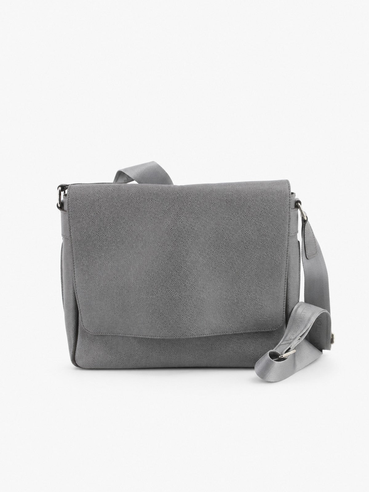 Louis Vuitton Crossbody Bag Grey Leather