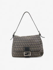 Fendi Mamma Baguette Blue Canvas