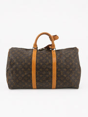 Louis Vuitton Keepall 50 Brown Canvas