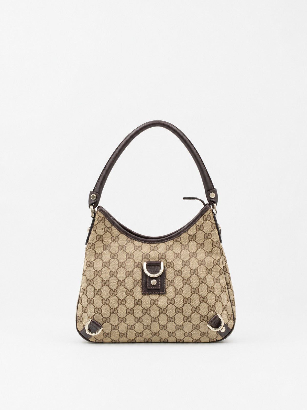 Gucci Shoulder Bag Brown Canvas