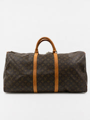 Louis Vuitton Keepall 60 Brown Canvas