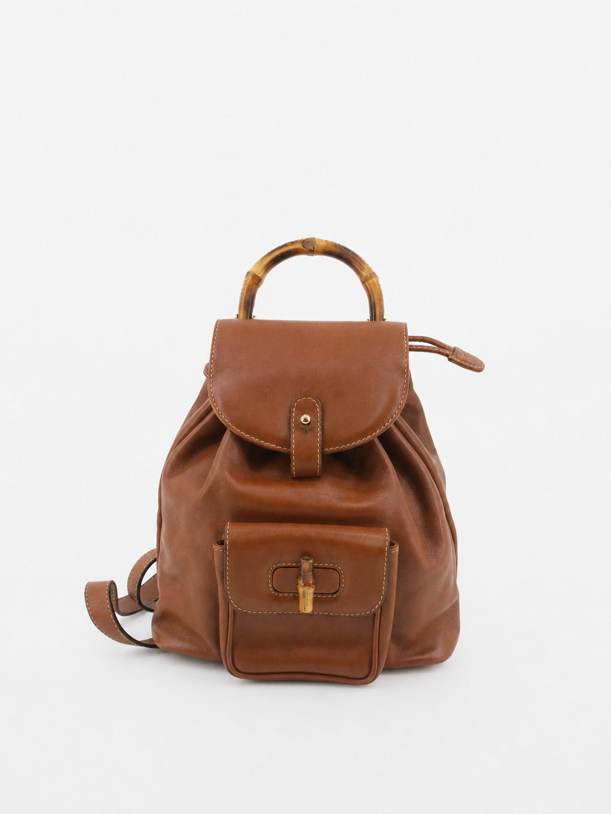 Gucci Backpack Brown Leather