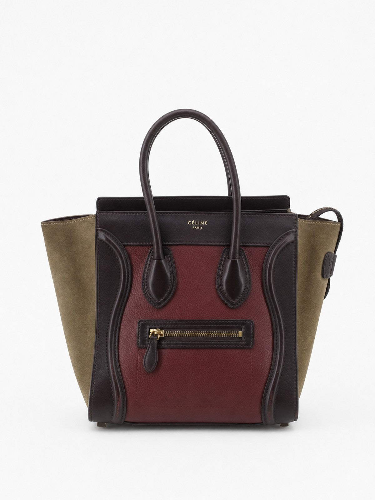 Celine Small Luggage Bordeaux Leather