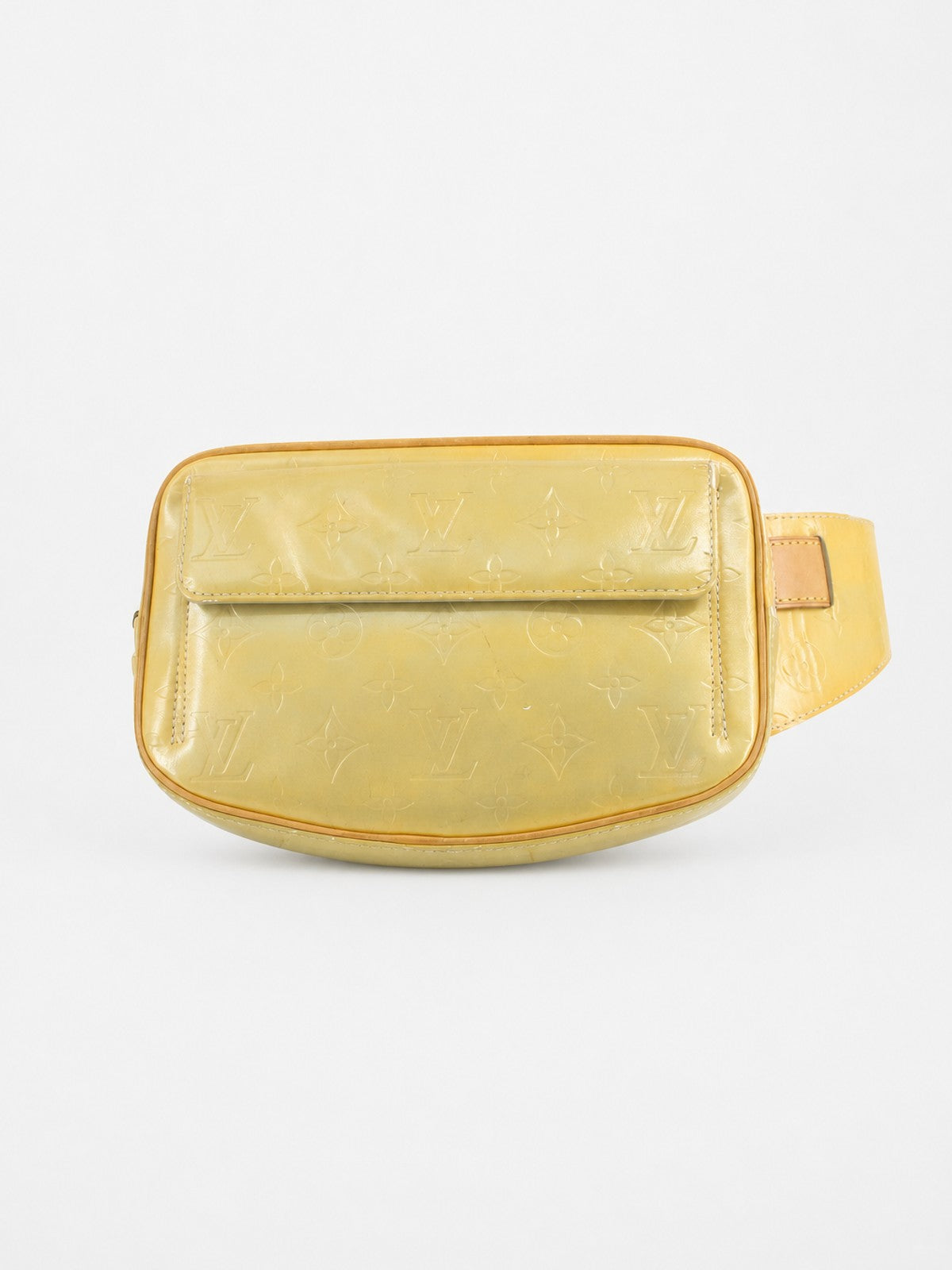 Louis Vuitton Belt Bag Yellow Vernis leather