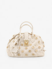 Louis Vuitton Hand Bag Cream Fabric