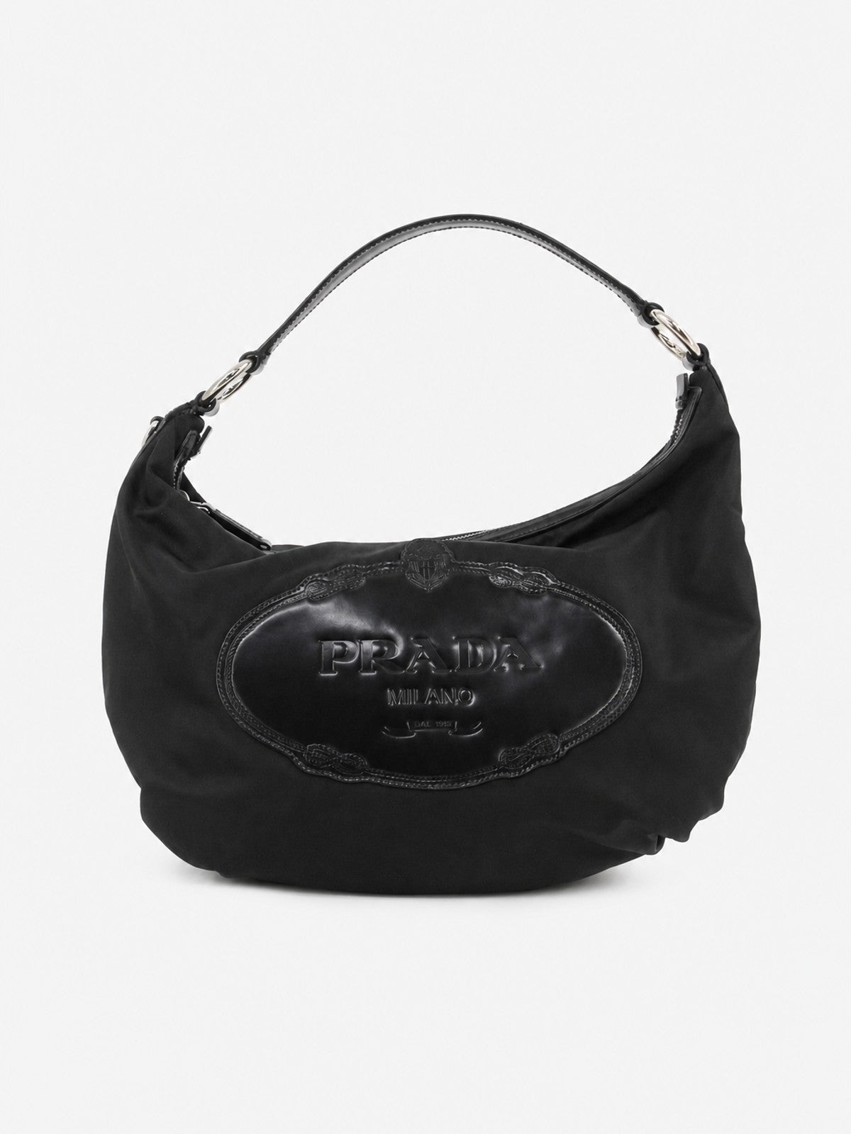 Prada Shoulder Bag Black Soft nylon