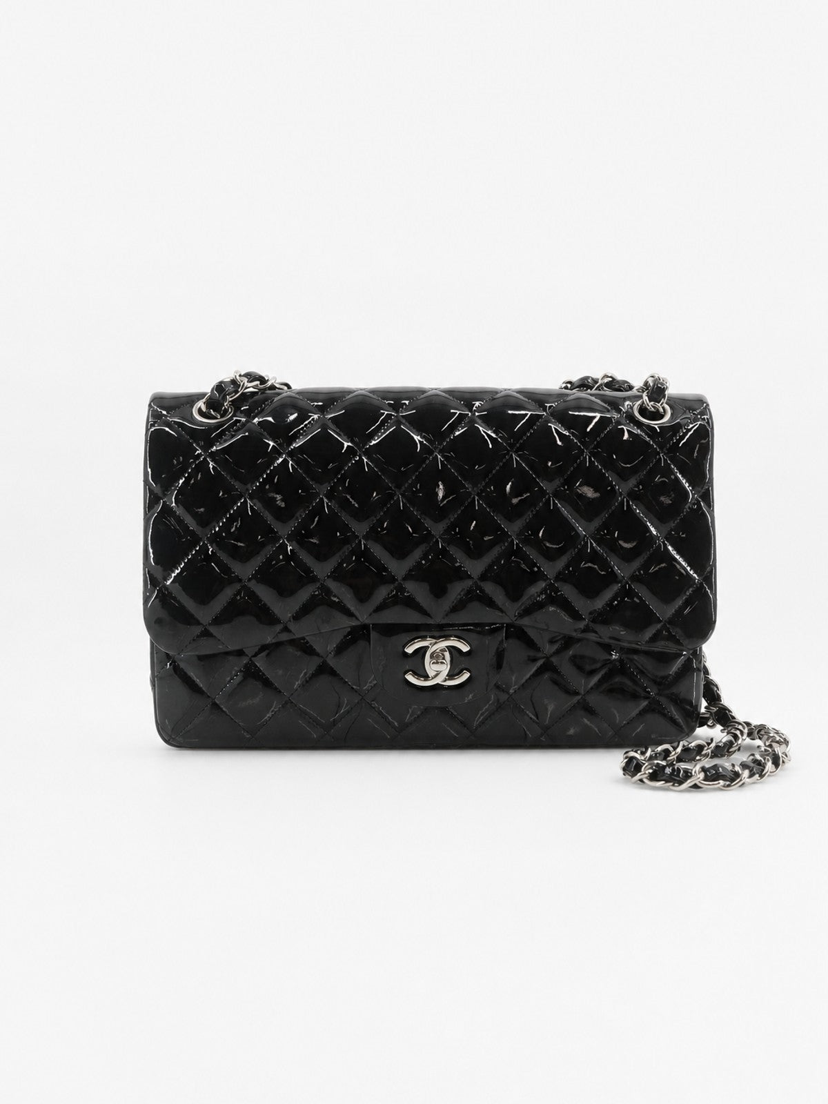 Chanel Jumbo Classic Flap Black Patent leather
