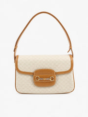 Gucci Shoulder Bag Cream Canvas