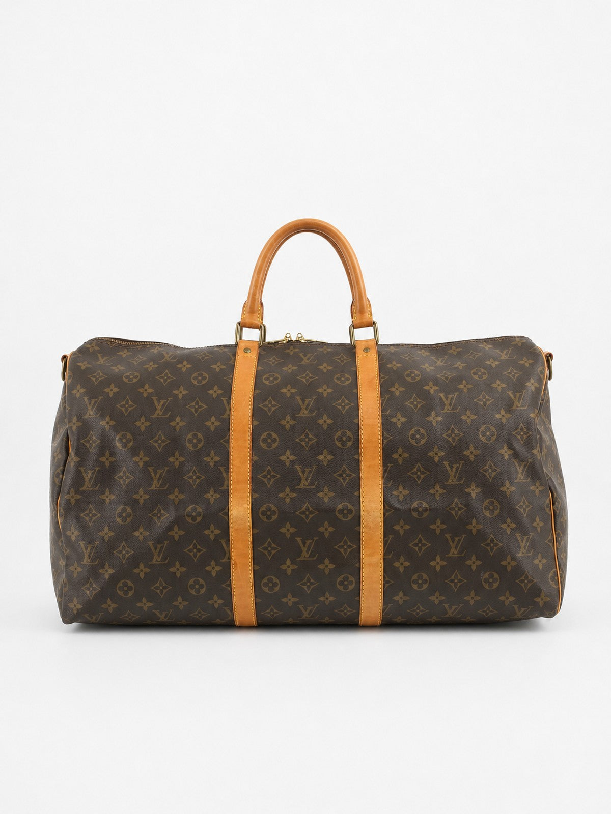 Louis Vuitton Keepall 55 Brown Canvas