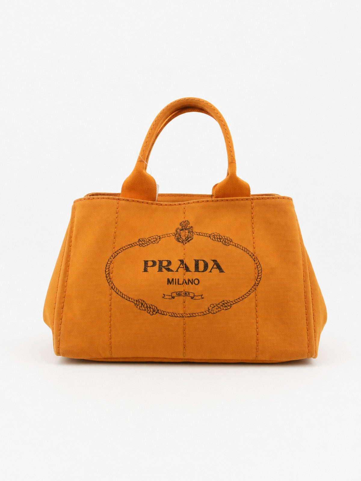 Prada Medium Canapa Orange Canvas