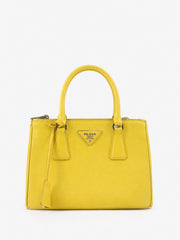 Prada Small Galleria Yellow Leather