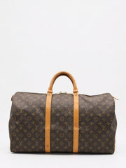 Louis Vuitton Keepall 50 Brown Canvas