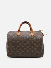 Louis Vuitton Speedy 30 Brown Canvas