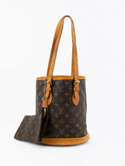 Louis Vuitton Mini Bucket Brown Canvas